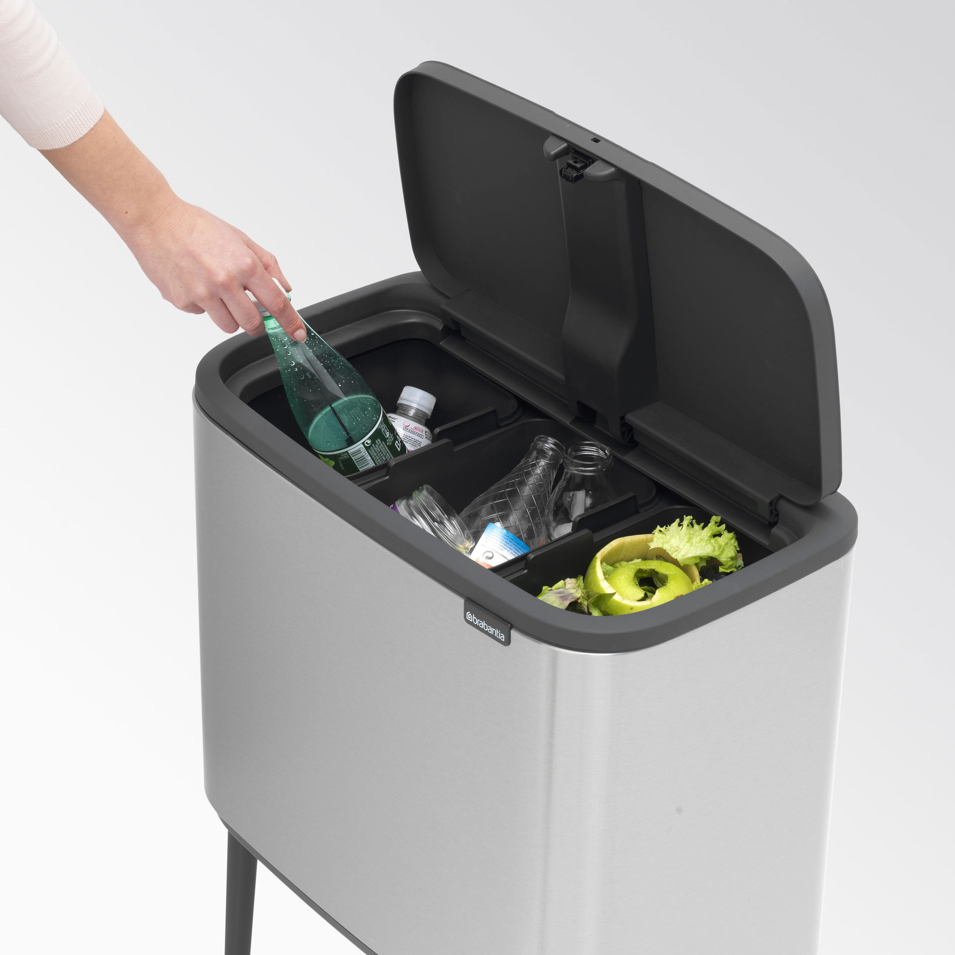 BRABANTIA Bo Touch Bin 33 l (316081) - nerezový koš na třídění odpadu tříkomorový