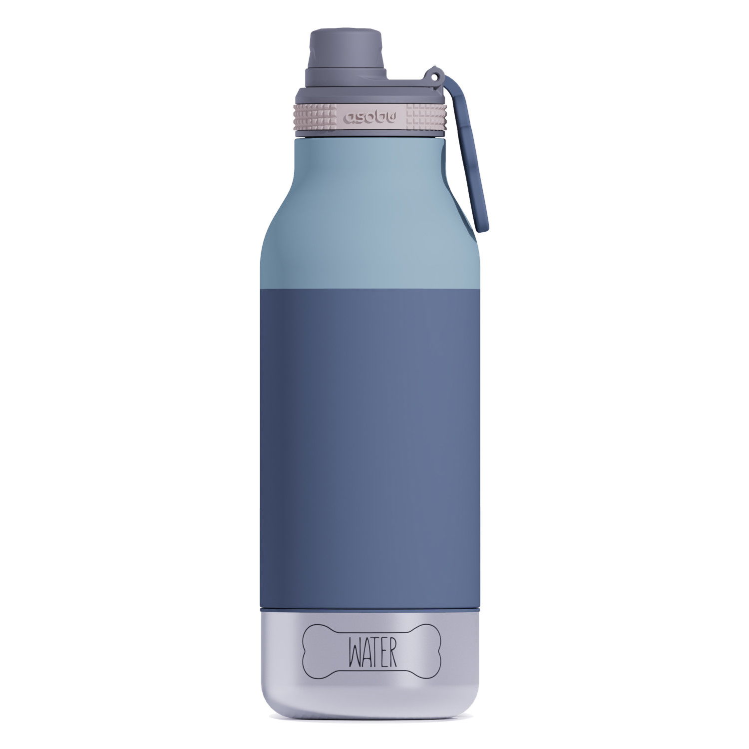 ASOBU The Asobu Buddy Pastel 1 l - nerezová termo láhev na vodu s miskami pro psy