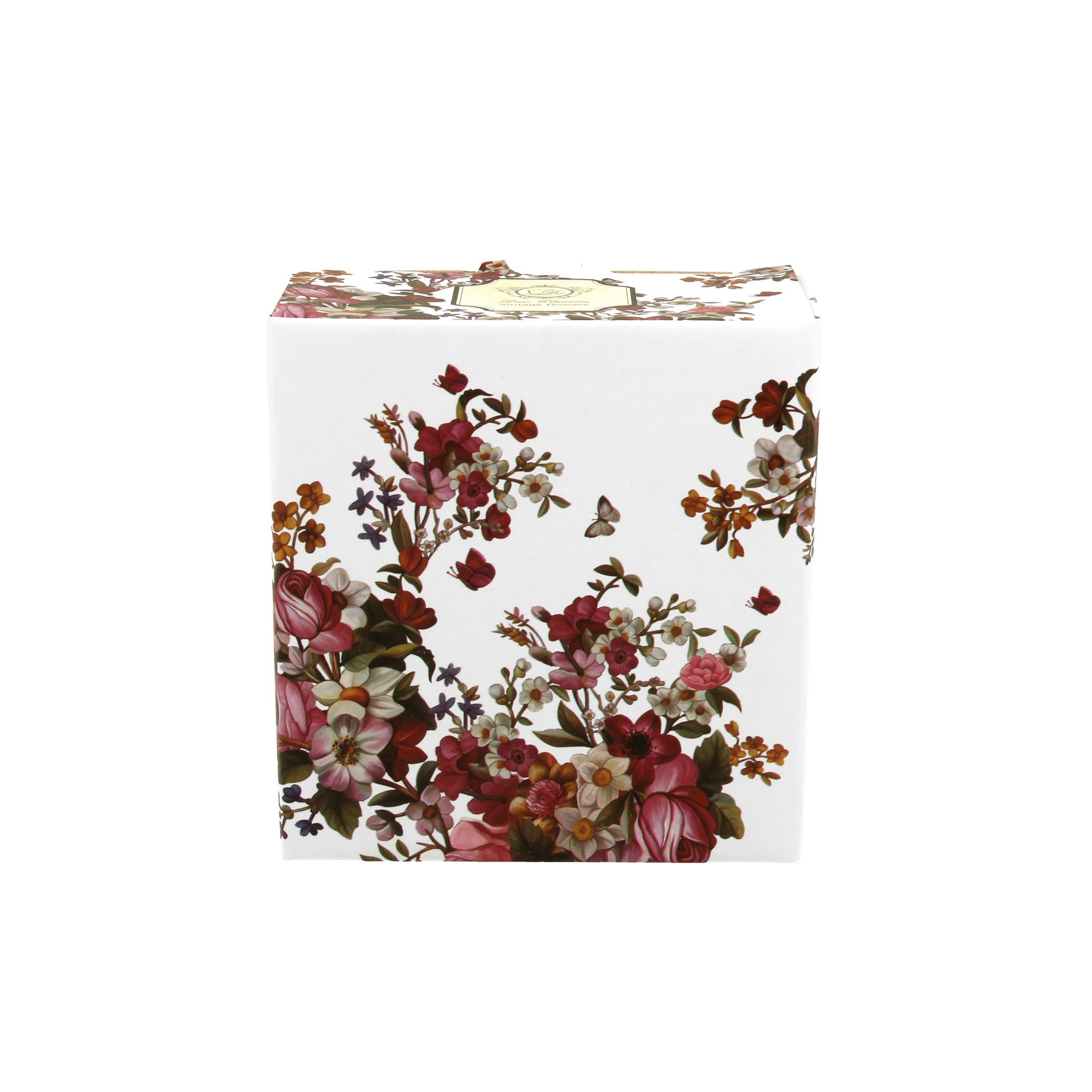 Porcelánové odkládací misky na čajové sáčky DUO VINTAGE FLOWERS 4 ks