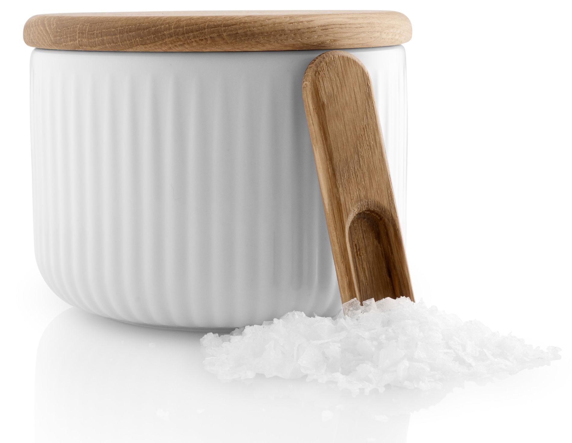 EVA TRIO Legio Nova - pojemnik na sól porcelanowy z łyżeczką