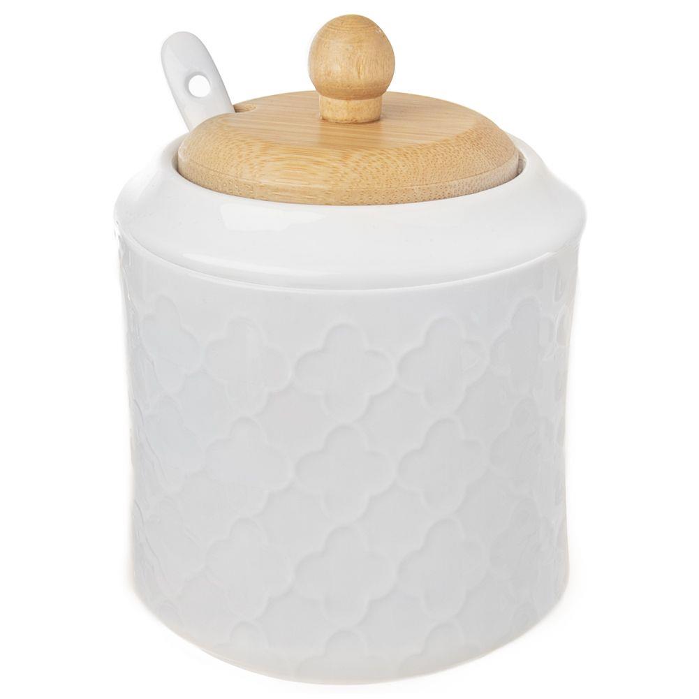 Porcelánová cukřenka se lžičkou PORCELÁNOVÁ CUKŘENKA