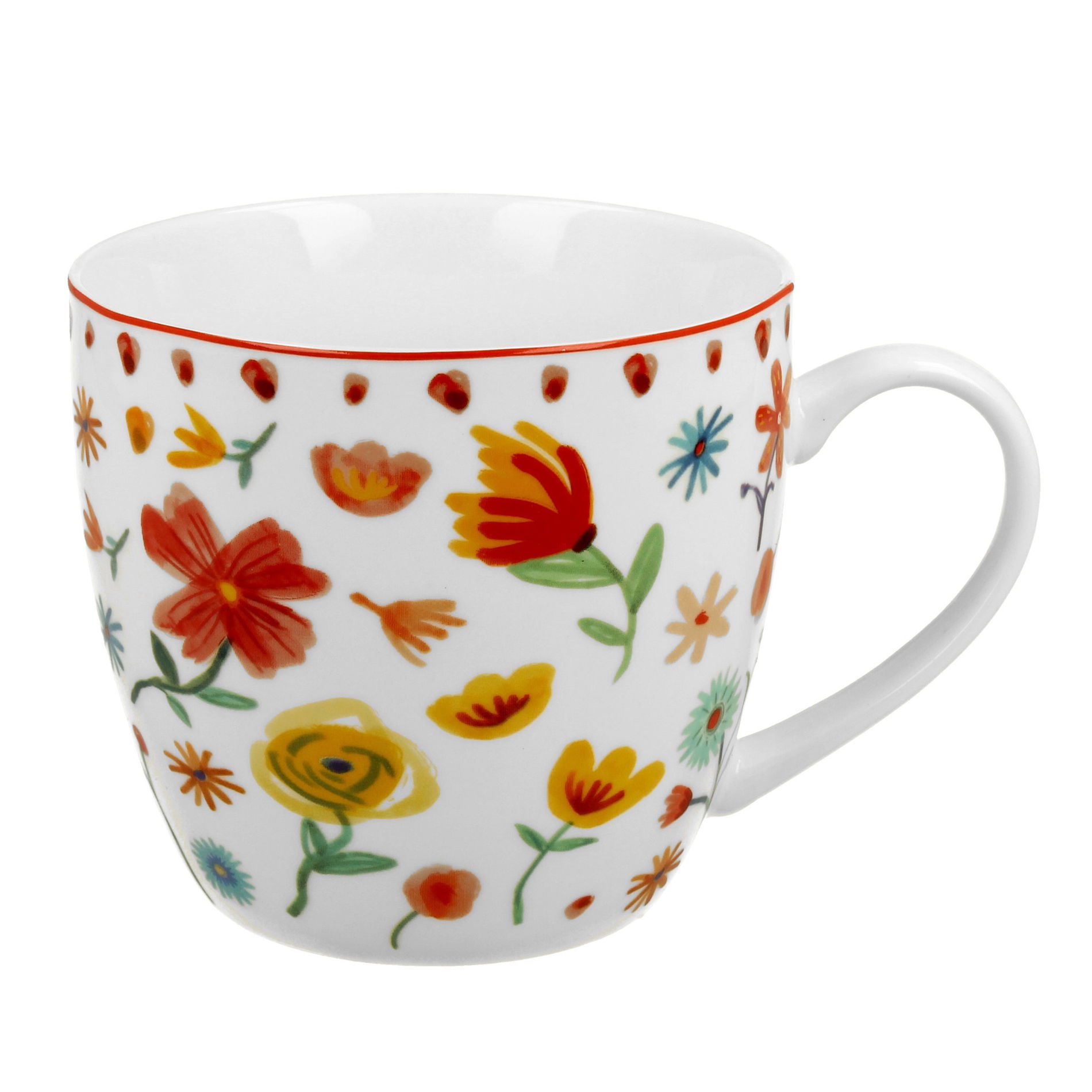 DUO ETNO PASTEL porcelánový hrnek 460 ml