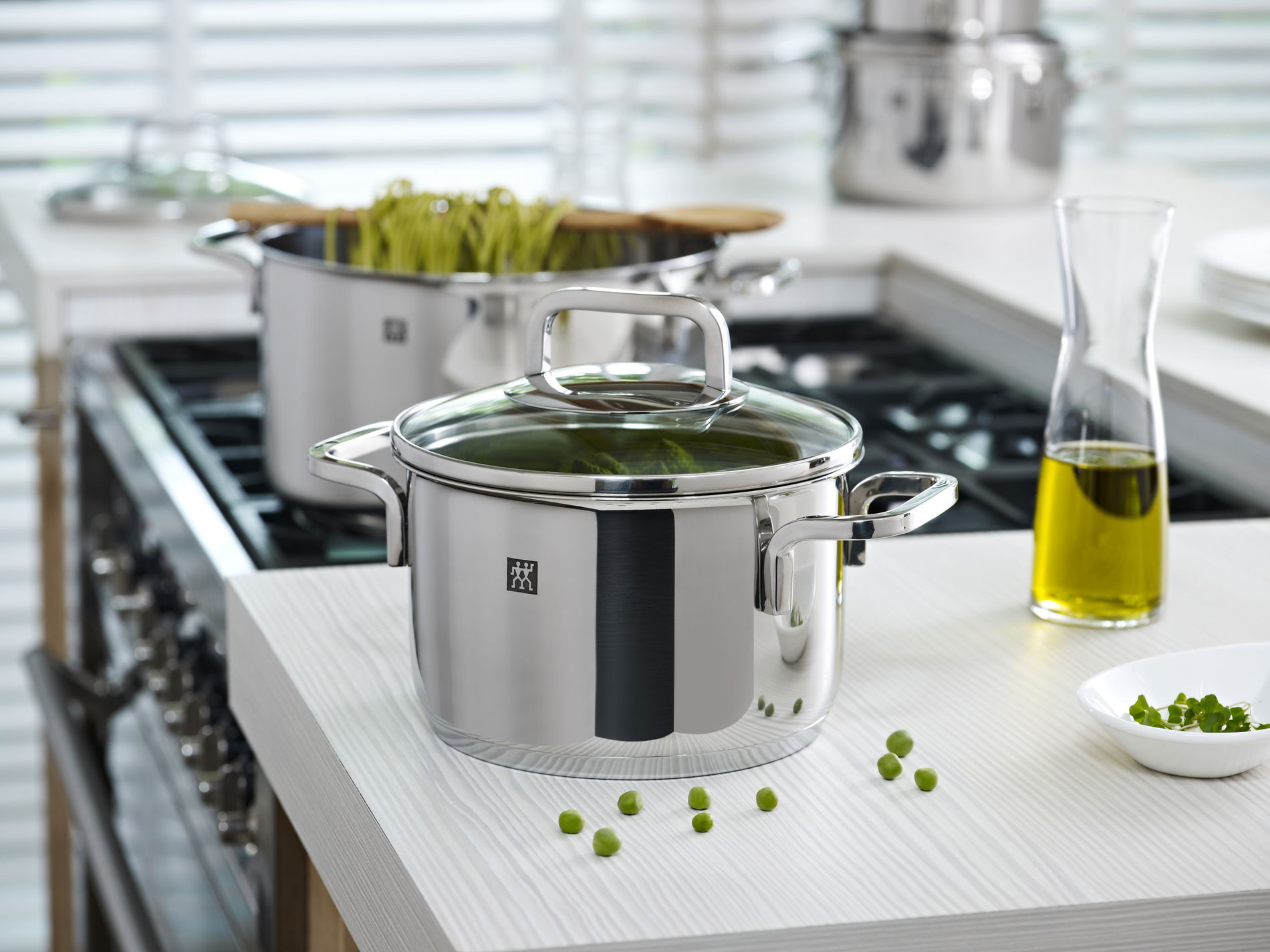 ZWILLING Quadro - zestaw 5 garnków ze stali nierdzewnej z pokrywkami