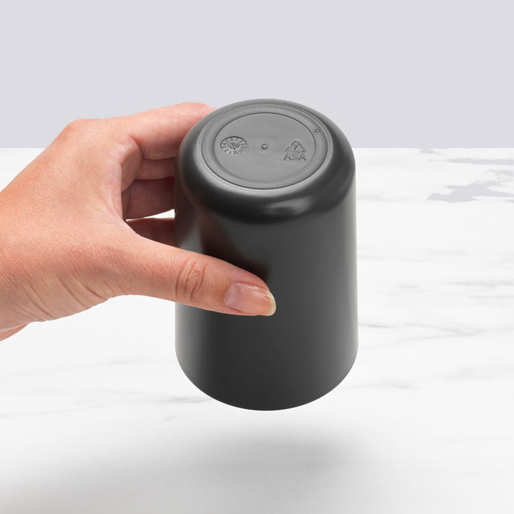 BRABANTIA ReNew tmavě šedý – plastový kelímek na kartáčky do koupelny