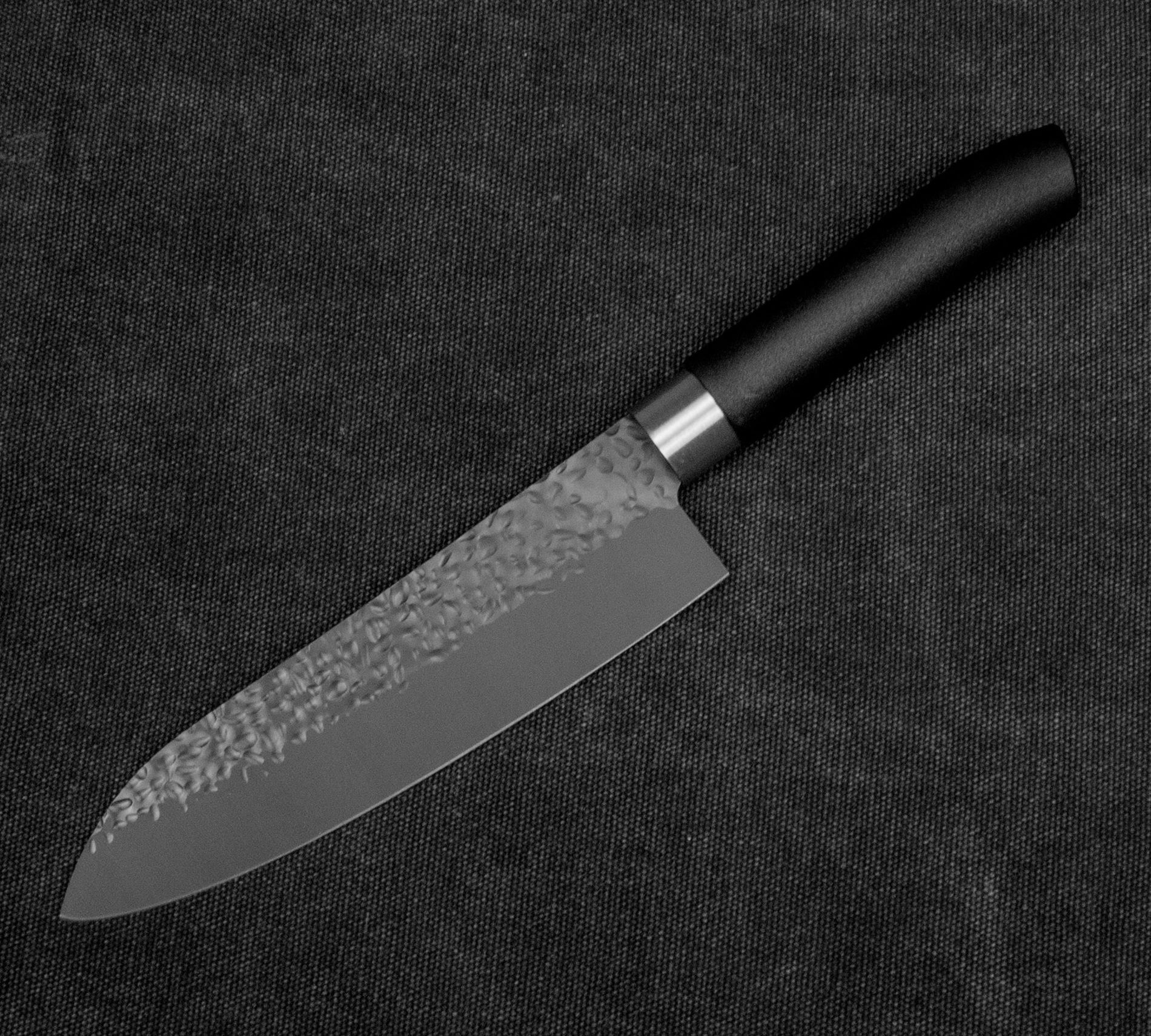 SATAKE Sword Smith Black 17 cm černý - nůž Santoku z nerezové oceli