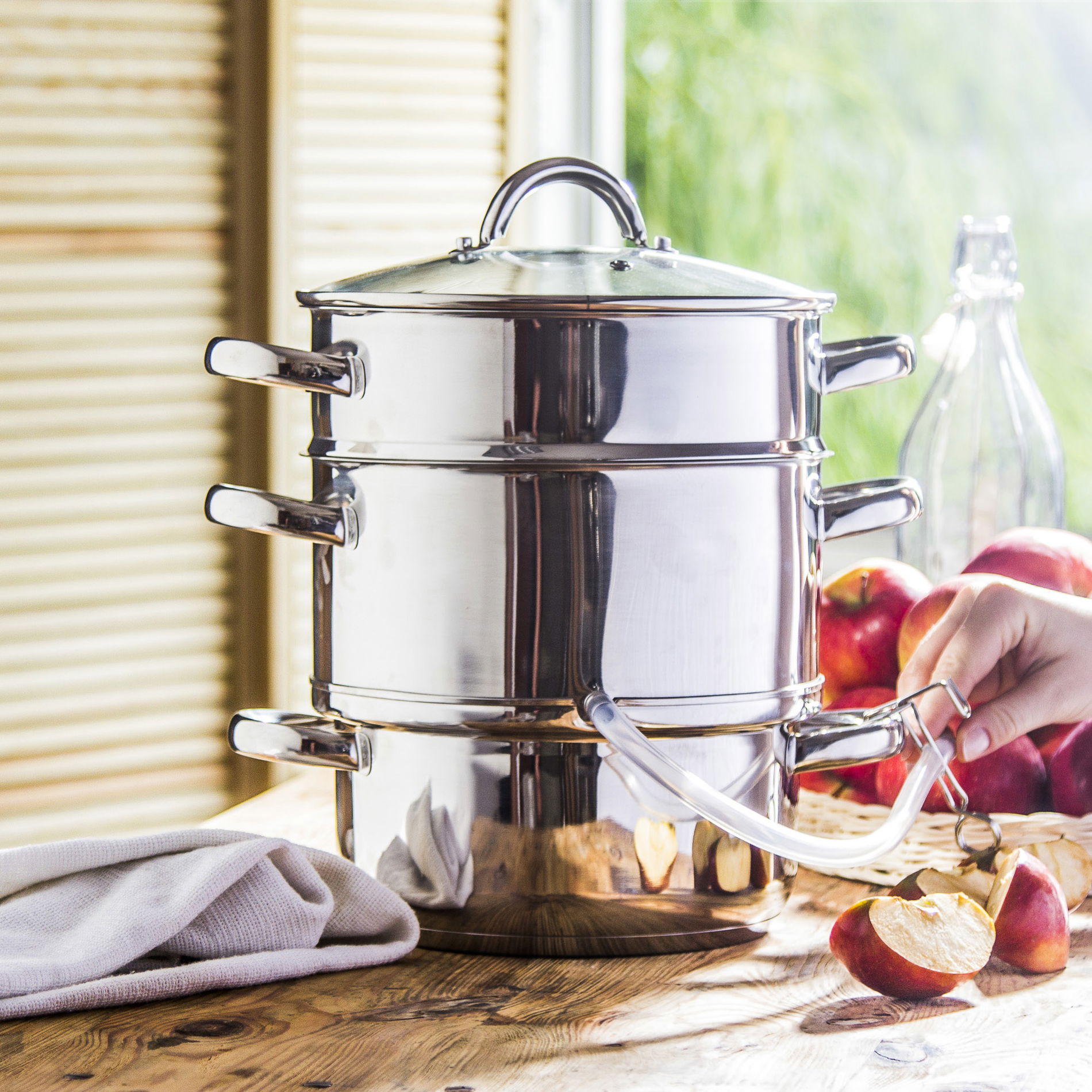 KONIGHOFFER Fruit 5 l – nerezová, parní souprava pro odšťavňování ovoce a zeleniny