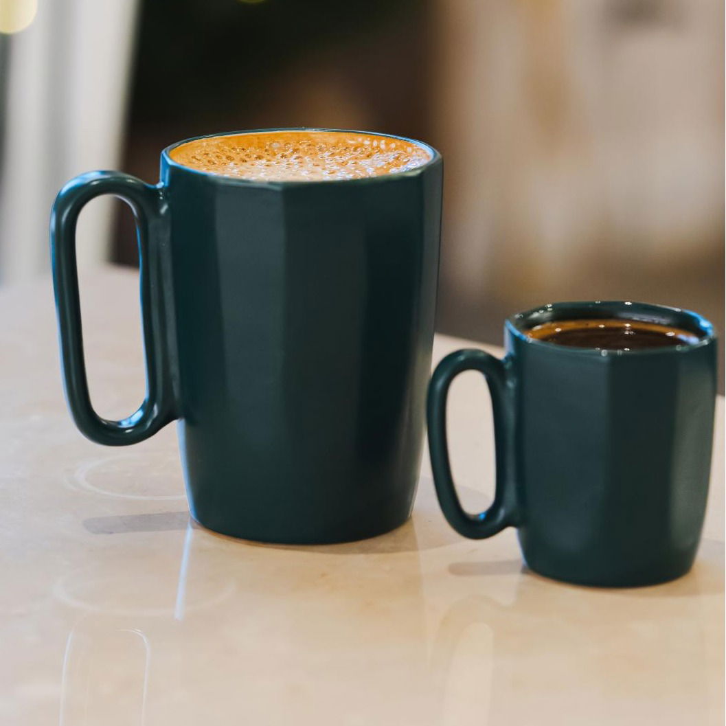 VIALLI DESIGN Fuori 80 ml 2 ks. zelené - kamenné šálky na espresso