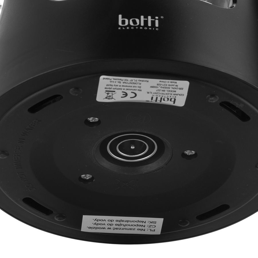 Akumulátorová rychlovarná konvice ze skla BOTTI ELECTRONIC VIVIEN 0,9 l