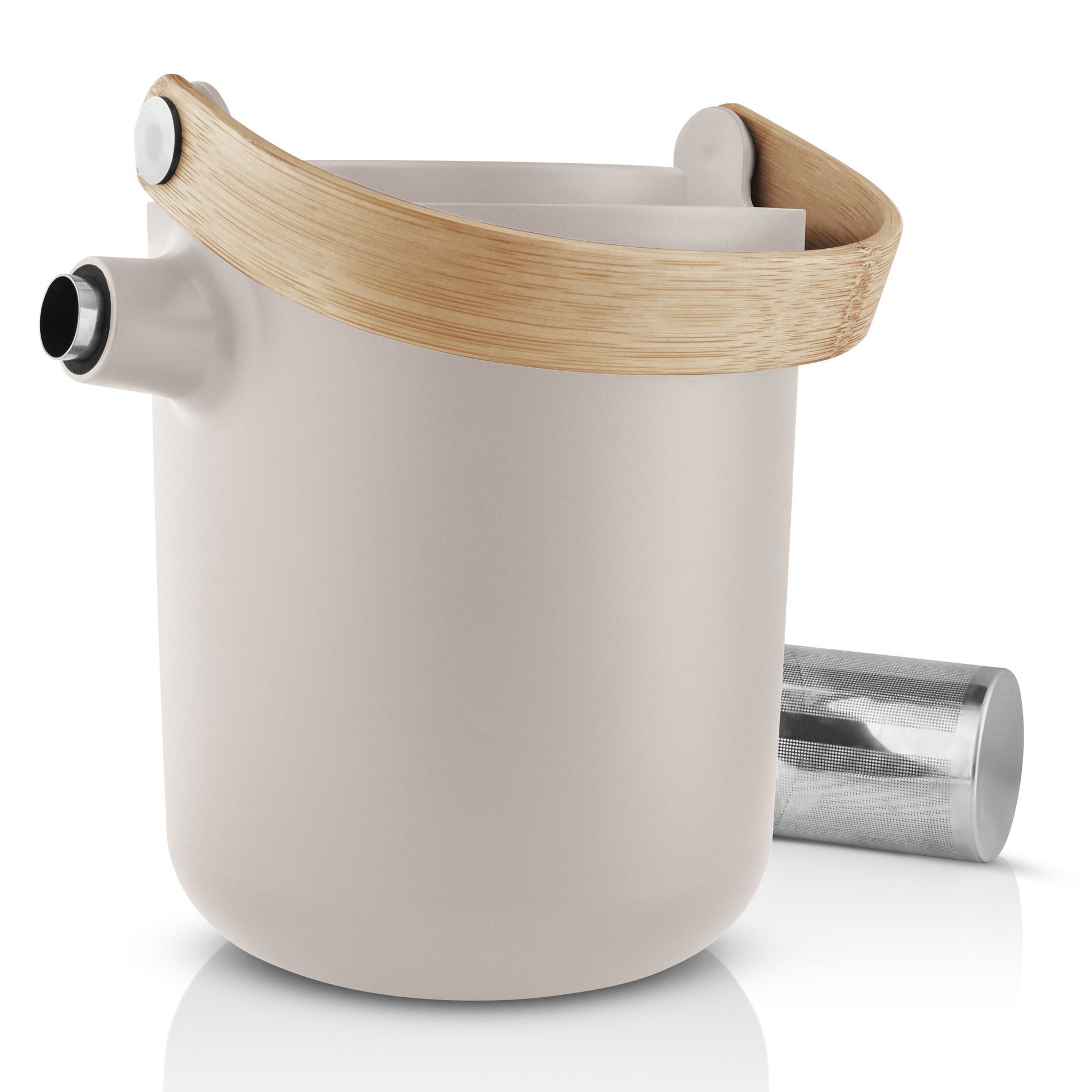 EVA SOLO Nordic Kitchen 1 l - dzbanek termiczny do herbaty ze stali nierdzewnej z zaparzaczem