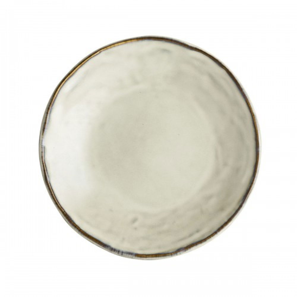 Služba na obed a kávu keramická pre 6 osôb ORGANIC HAND MADE KREMOVÝ 24 dielov.