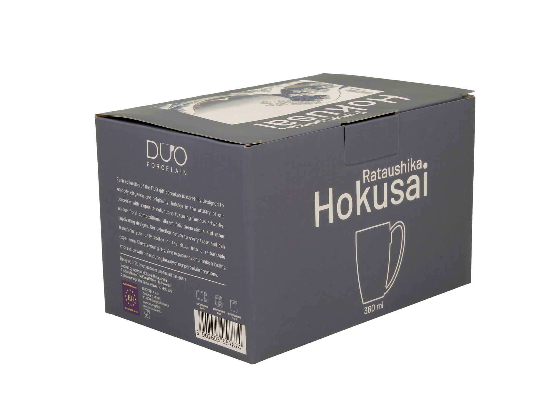 Porcelánové šálky DUO ART GALLERY THE GREAT WAVE BY HOKUSAI 380 ml 2 ks.