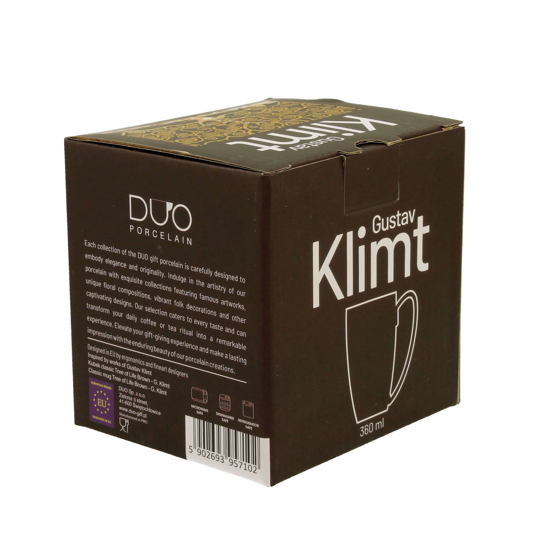 Porcelánový hrnček DUO ART GALLERY TREE OF LIFE BY GUSTAV KLIMT 360 ml