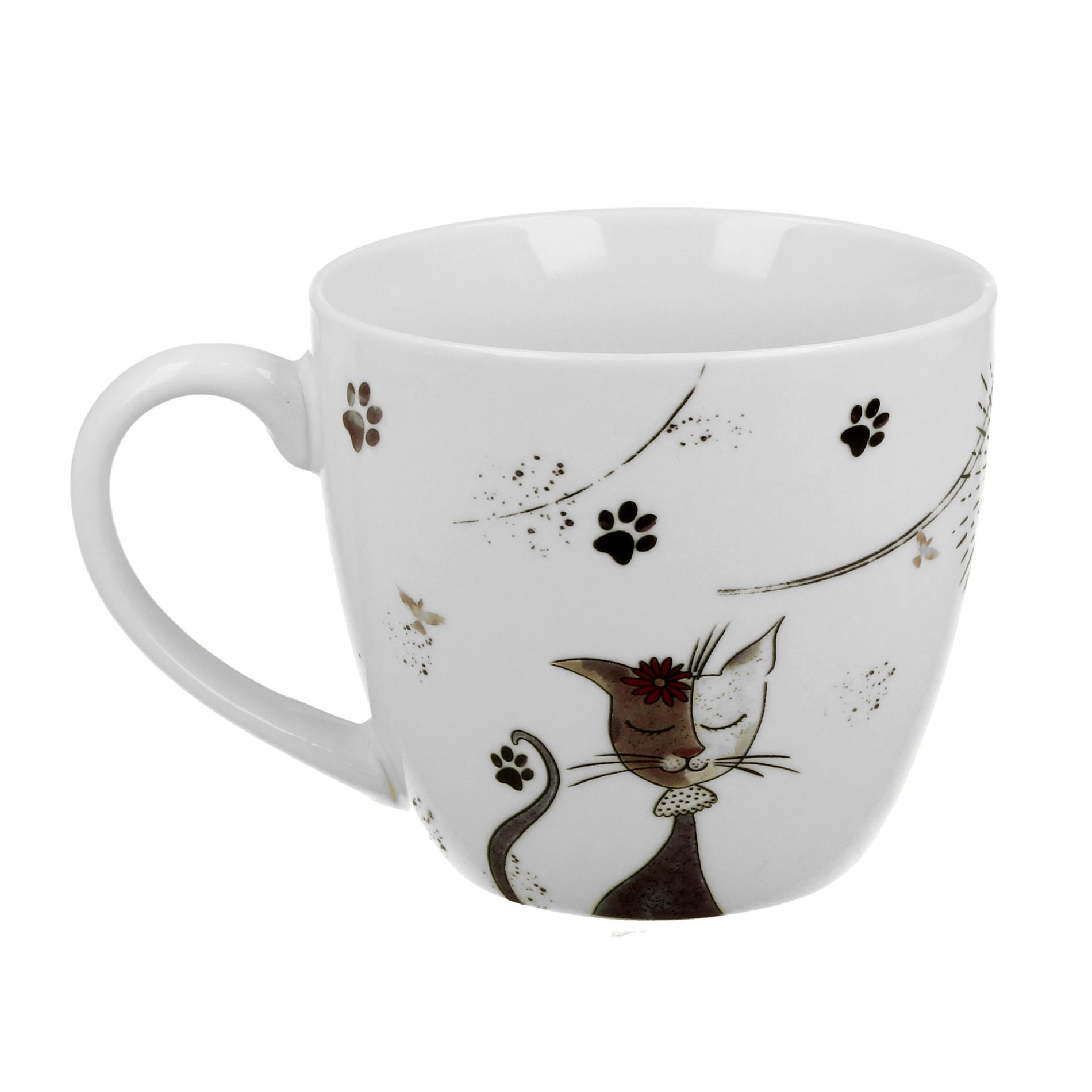 Porcelánový hrnček DUO ANIMALS CHARMING CATS 460 ml