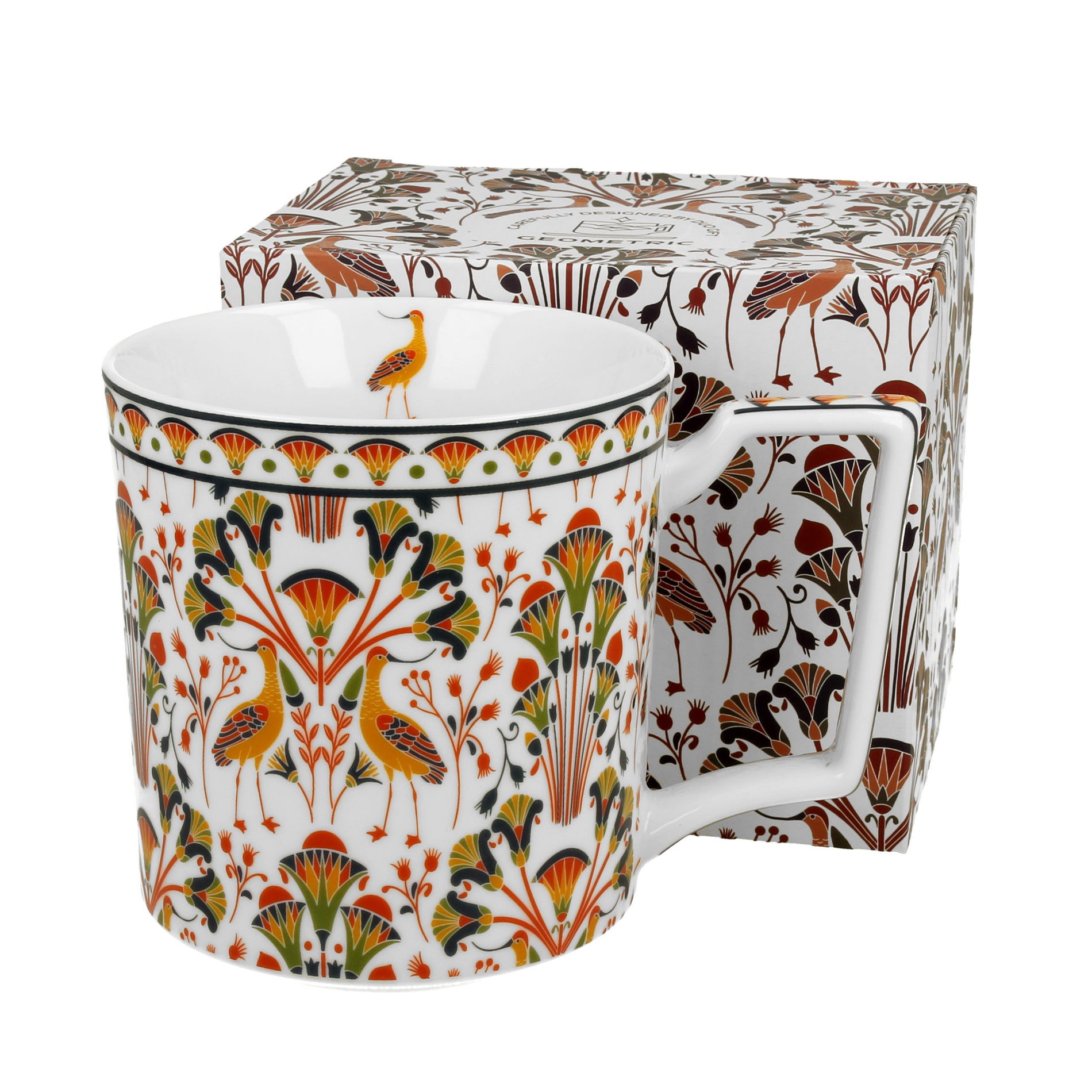 Porcelánový hrnček DUO GEOMETRIC HERON 650 ml