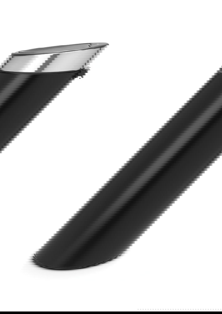 BRABANTIA Touch Bin 30 l czarny - kosz na śmieci ze stali nierdzewnej