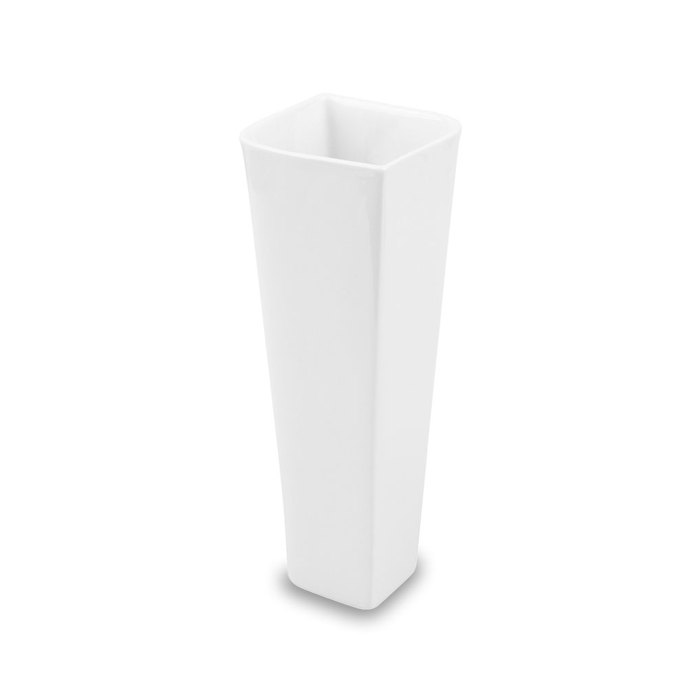 AMBITION Vlna 16,5 cm bílá – porcelánová váza na květiny