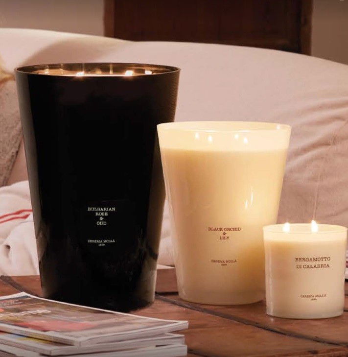 Sójová voňavá sviečka v pohári CERERIA MOLLA BOUTIQUE BERGAMOTTO DI CALABRIA 600 g