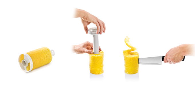 TESCOMA Handy biela - škrabka / plastikový nôž na ananás