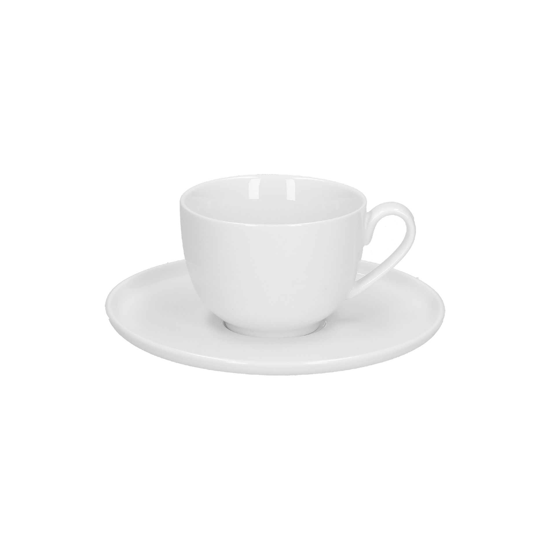 LA PORCELLANA BIANCA Corte 200 ml 6 ks - porcelánové šálky na kávu a čaj s podšálky
