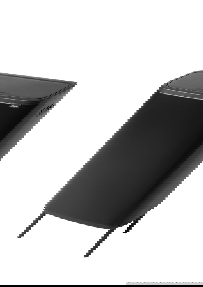 BRABANTIA Touch Bin Bo 60 l czarny - kosz na śmieci ze stali nierdzewnej