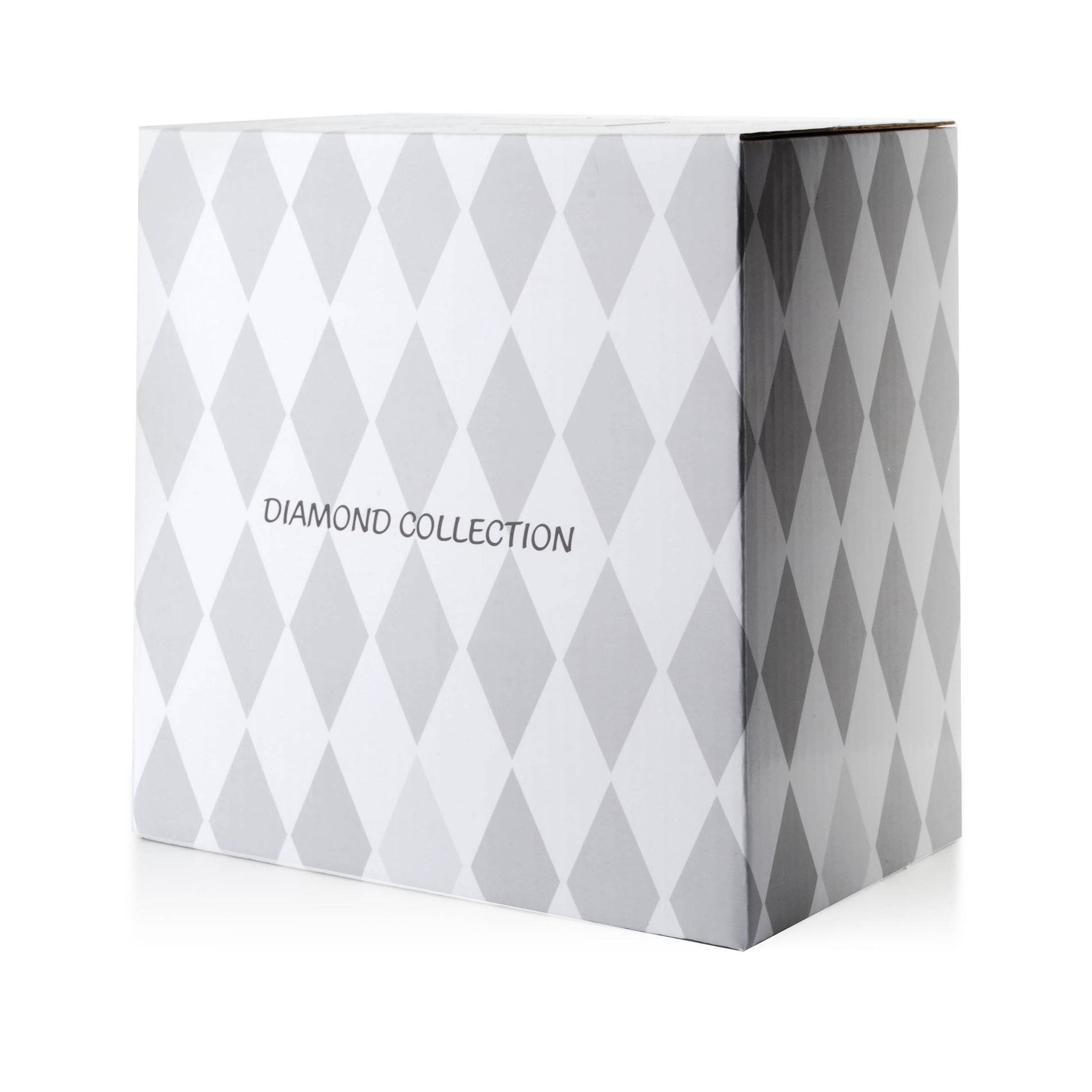 Porcelánový šálek na kávu a čaj s podšálkem AFFEK DESIGN DIAMOND ONE bílý 230 ml