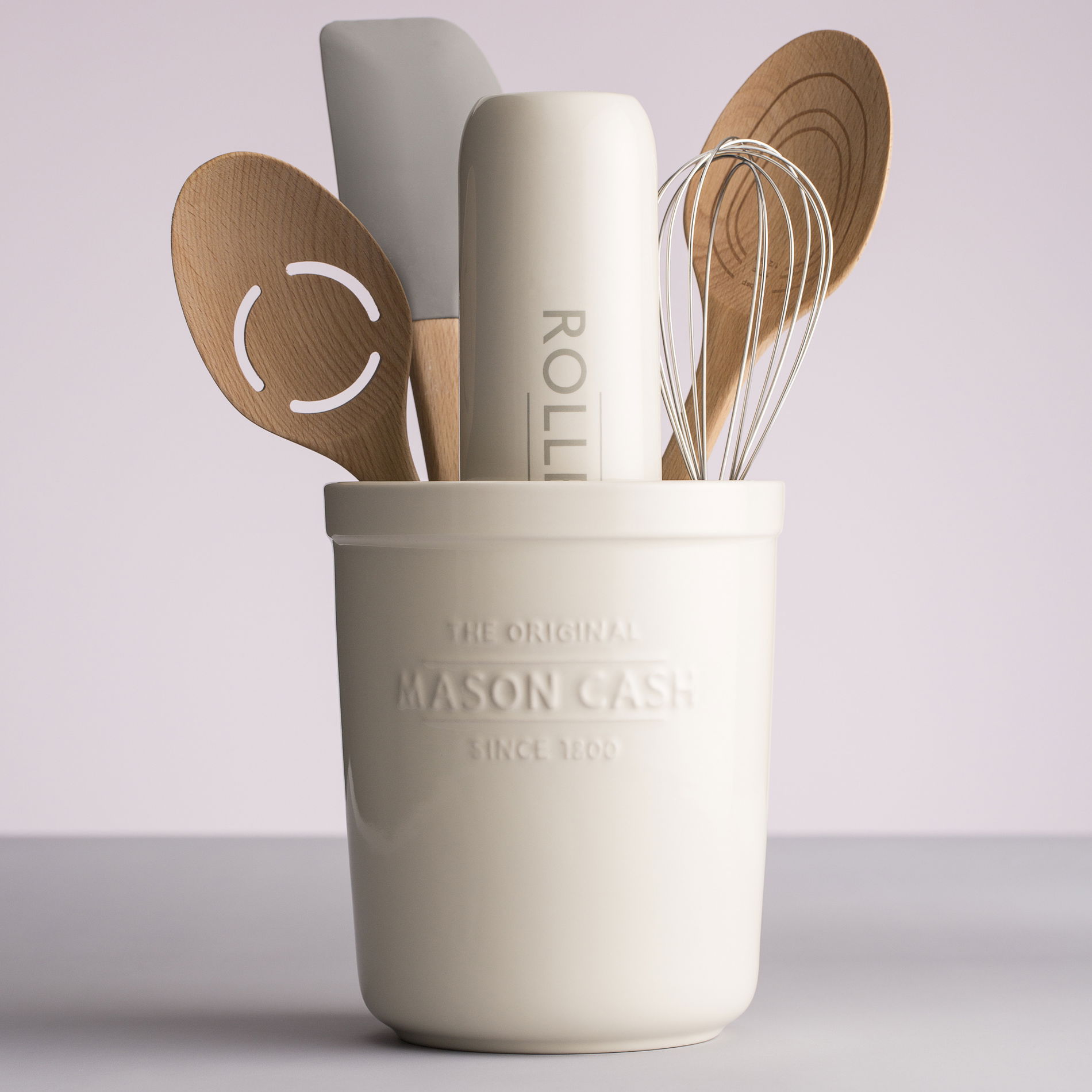 MASON CASH Innovative Kitchen biely - keramický držiak na kuchynské pomôcky