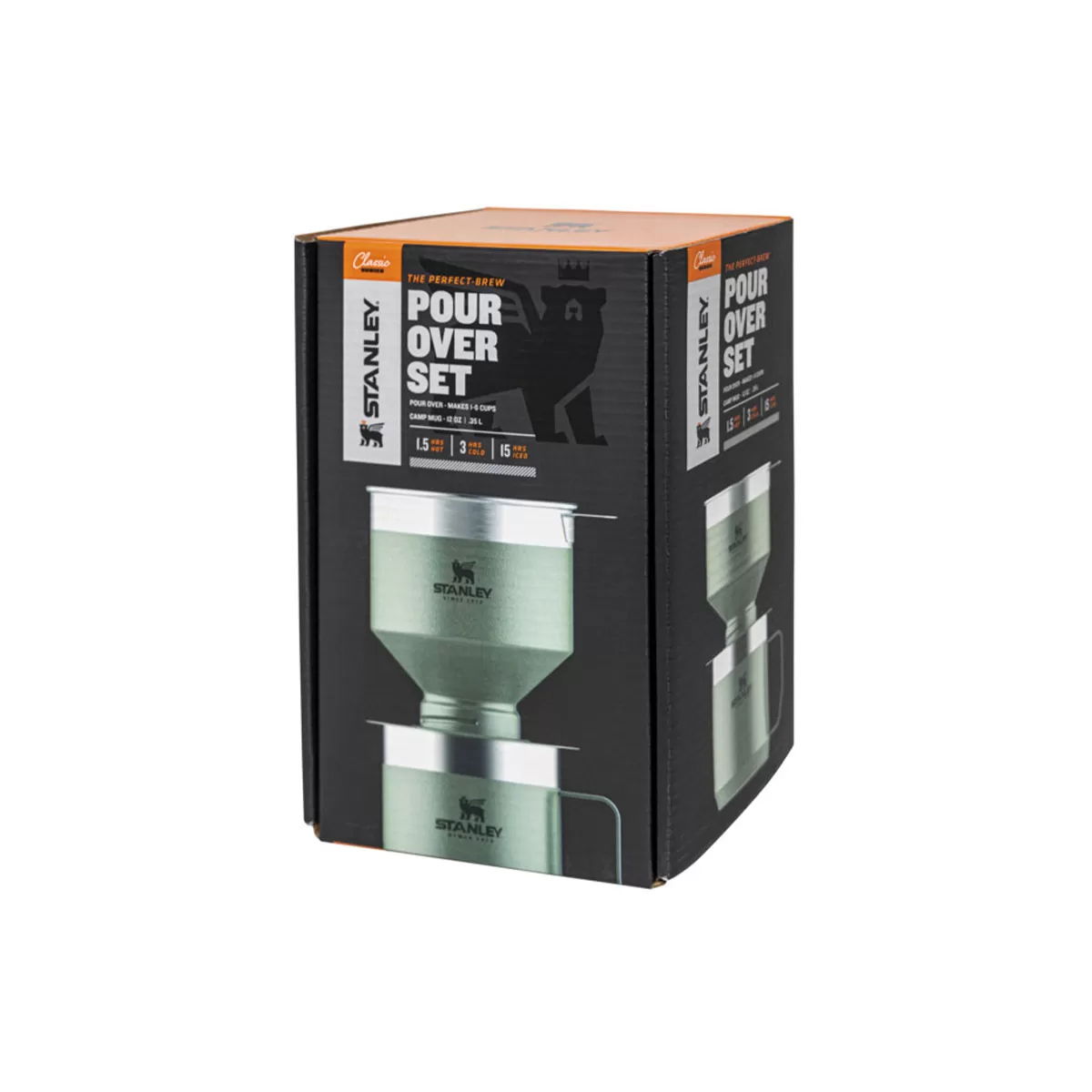 STANLEY Classic zelený – nerezový dripper/filtr na kávu s hrnkem