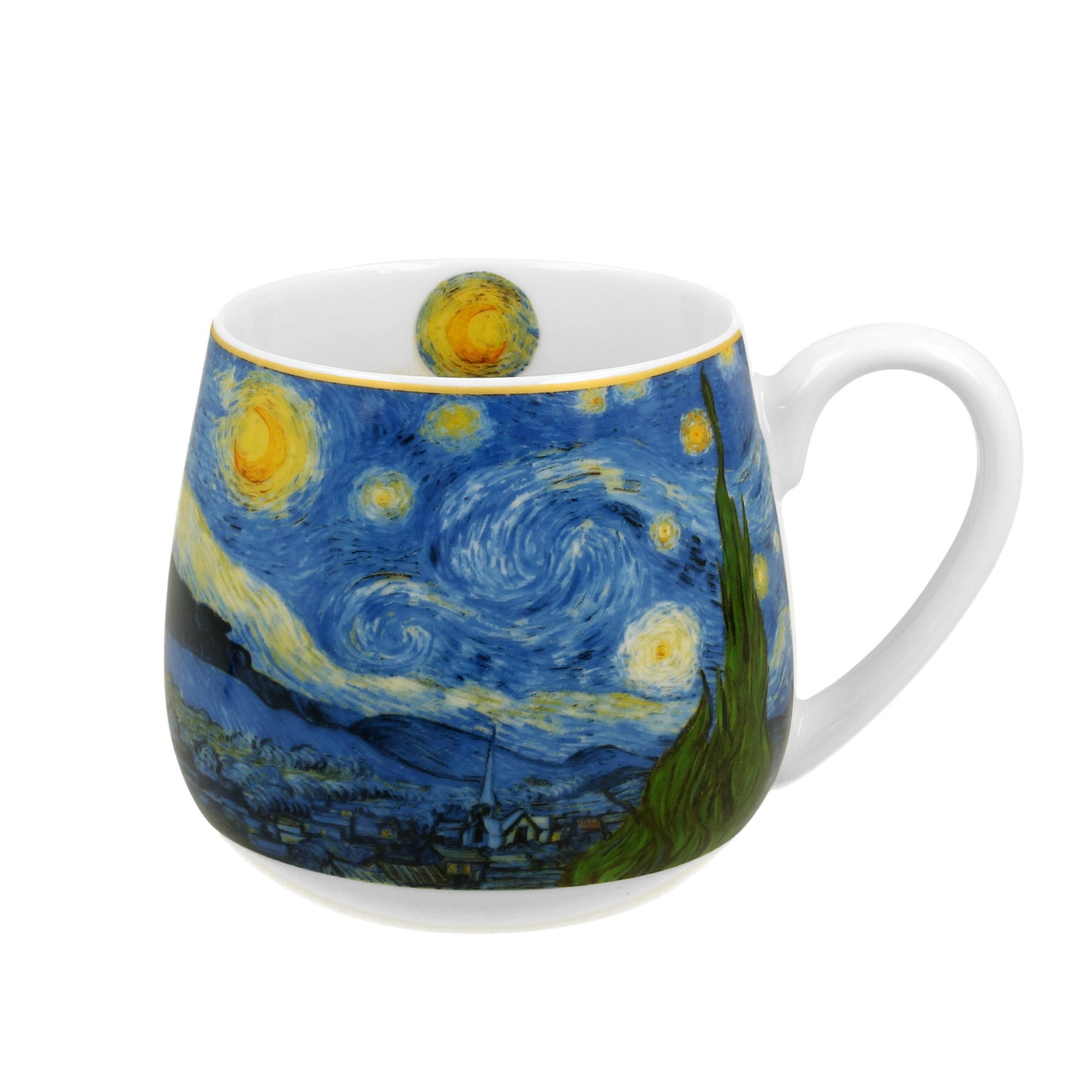 Porcelánový hrnček DUO ART GALLERY HVIEZDNA NOC od V. VAN GOGH 430 ml