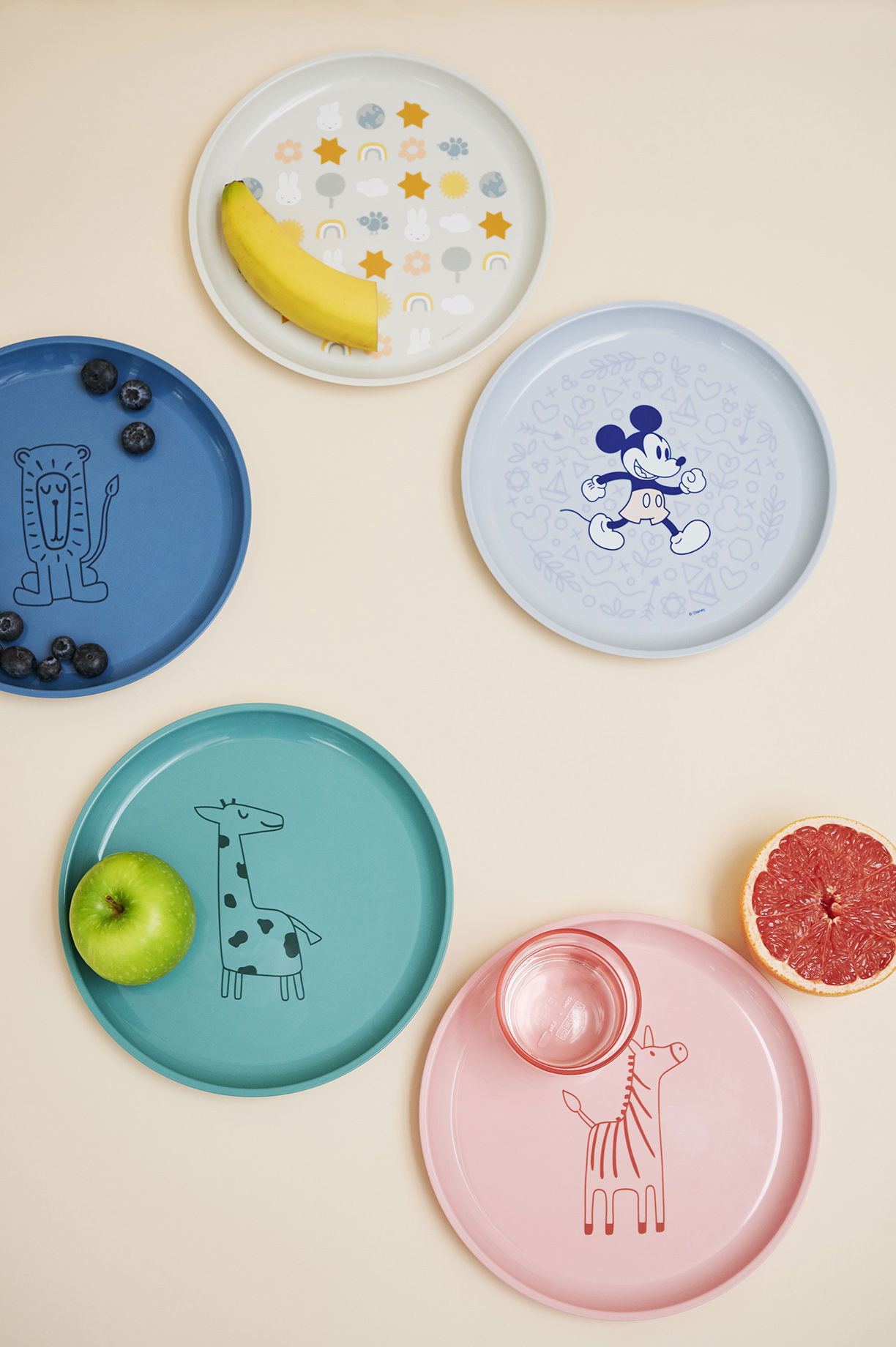 MEPAL MIO MIFFY EXPLORE 22 cm - talerzyk dziecięcy z tworzywa PP wolnego od BPA z motywem królika Miffy biały