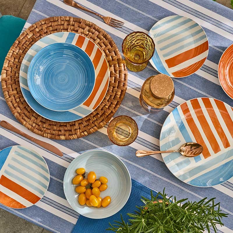TOGNANA Portofino 18 el. - jedálenská súprava tanierov pre 6 osôb porcelán