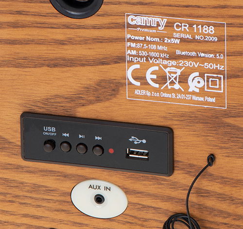 CAMRY CR 1188 - retro rádio s bluetooth