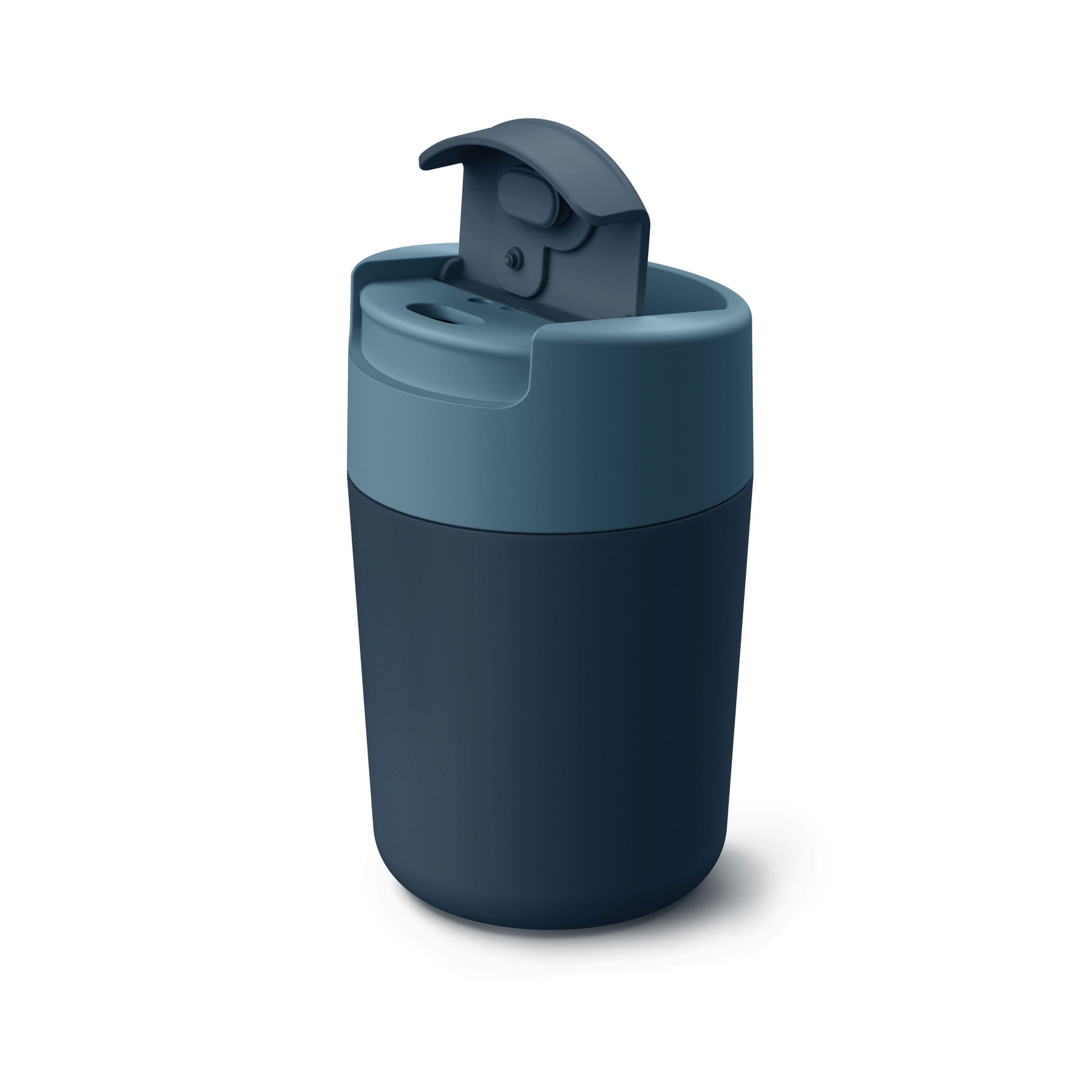 JOSEPH JOSEPH Sipp 340 ml granatowy - kubek plastikowy z pokrywką
