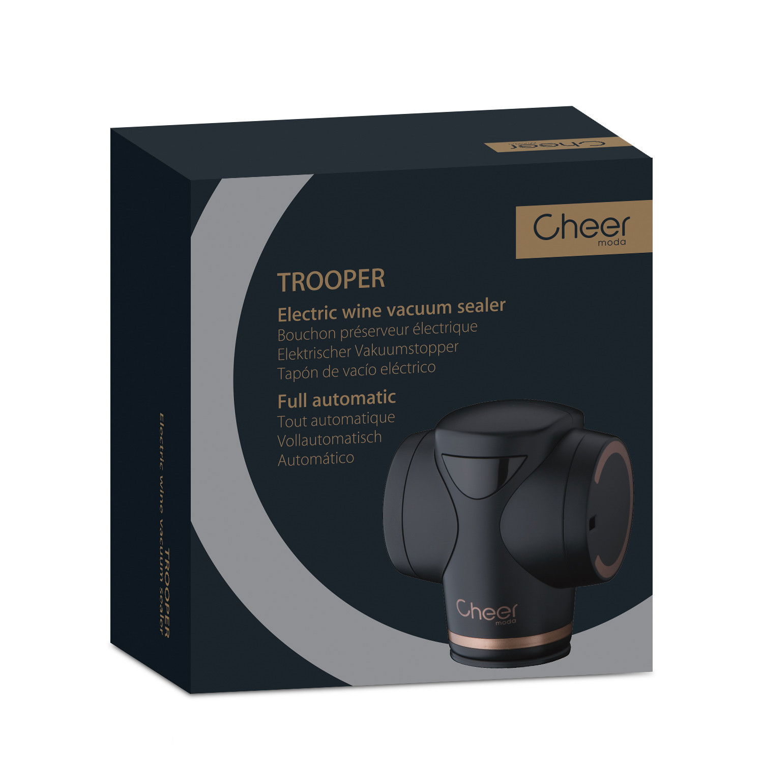 CHEER MODA Trooper - vínný korek s vakuovou pumpou
