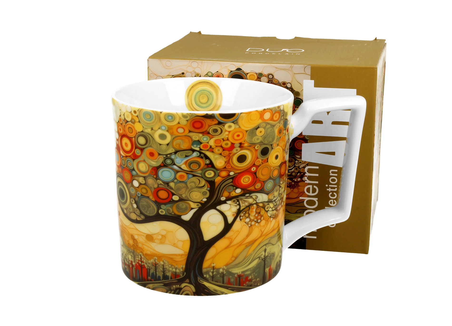 Porcelánový hrnček DUO MODERN STROM 750 ml