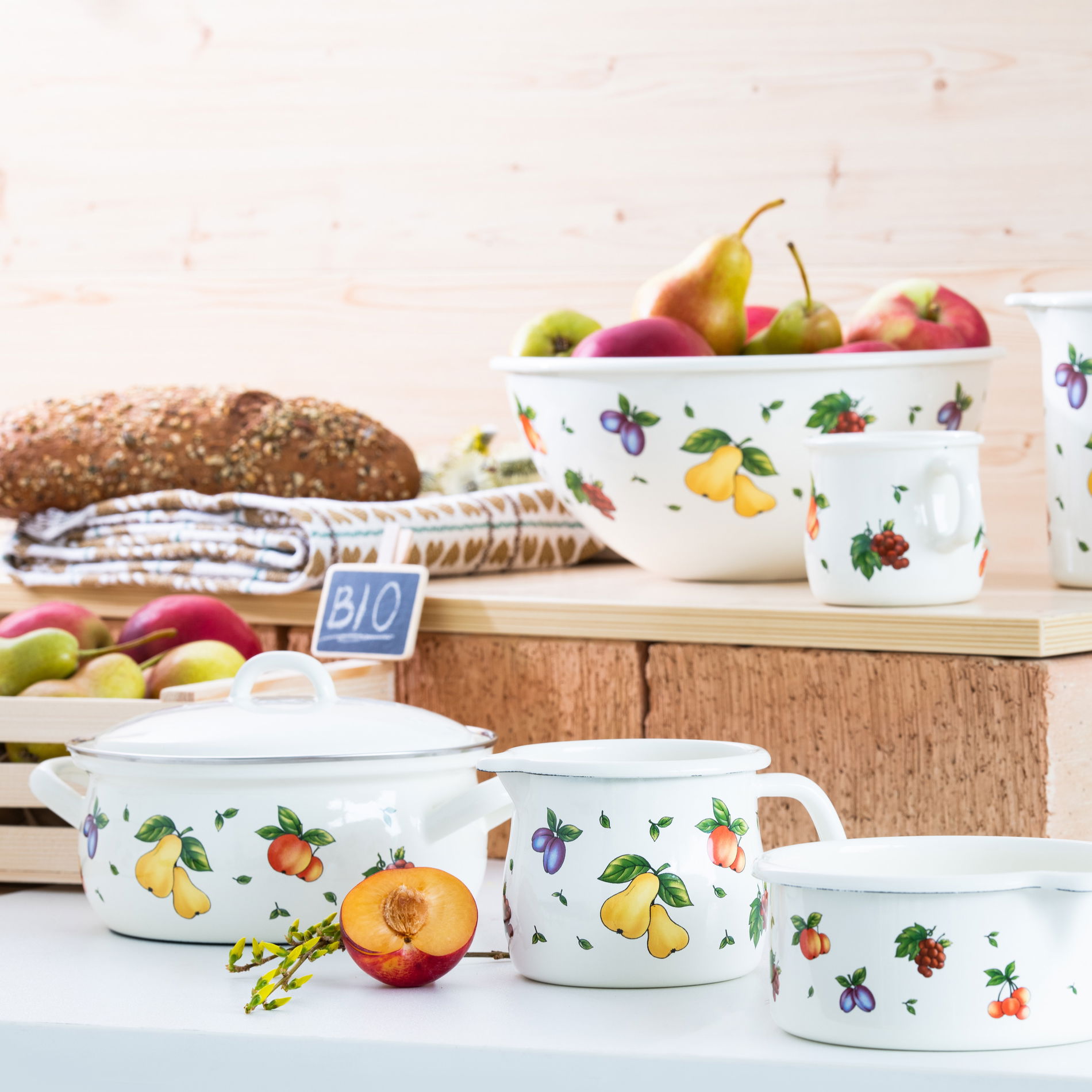 RIESS Fruit Garden 0,75 l - smaltovaný hrnec