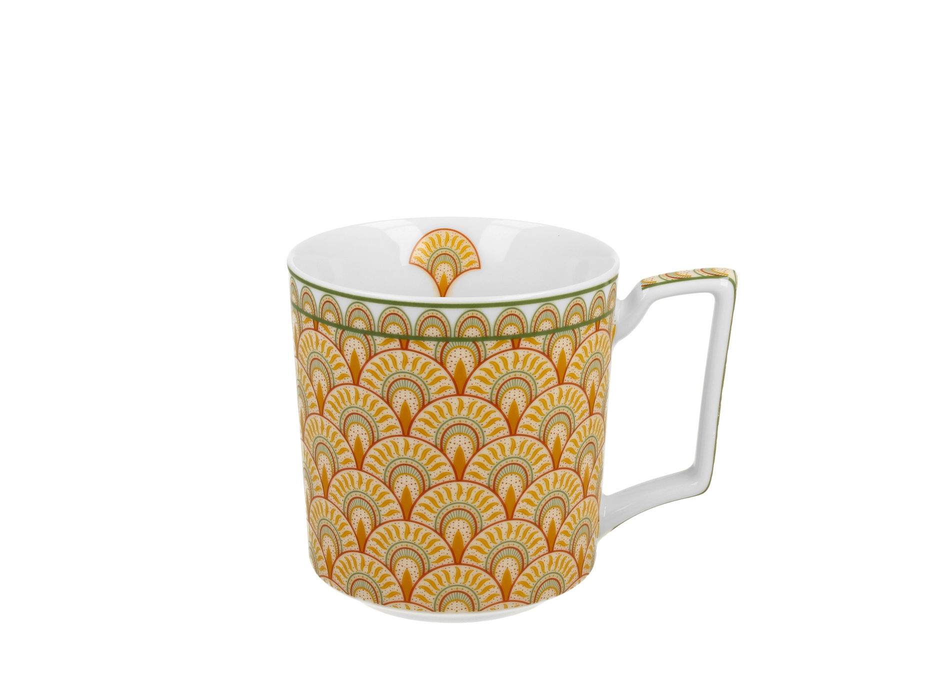 Porcelánový hrníček DUO GEOMETRIC SOLIS 400 ml