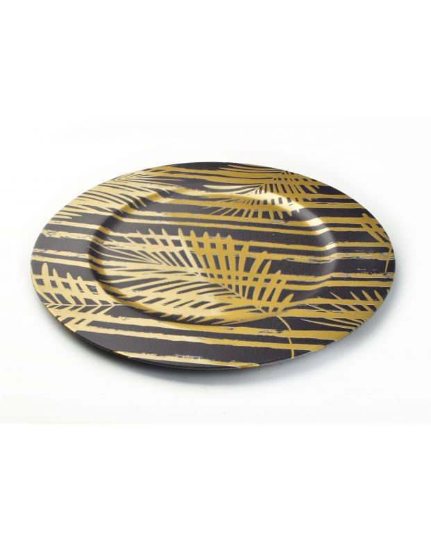 Podtaniere na stôl MONDEX BLANCHE GOLDEN PALM 33 cm
