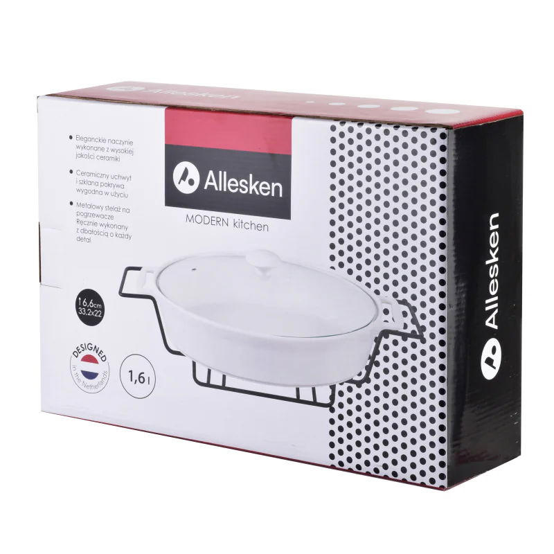 Kamenná nádoba s poklicí a ohřívačem MODERN KITCHEN 1,6 l