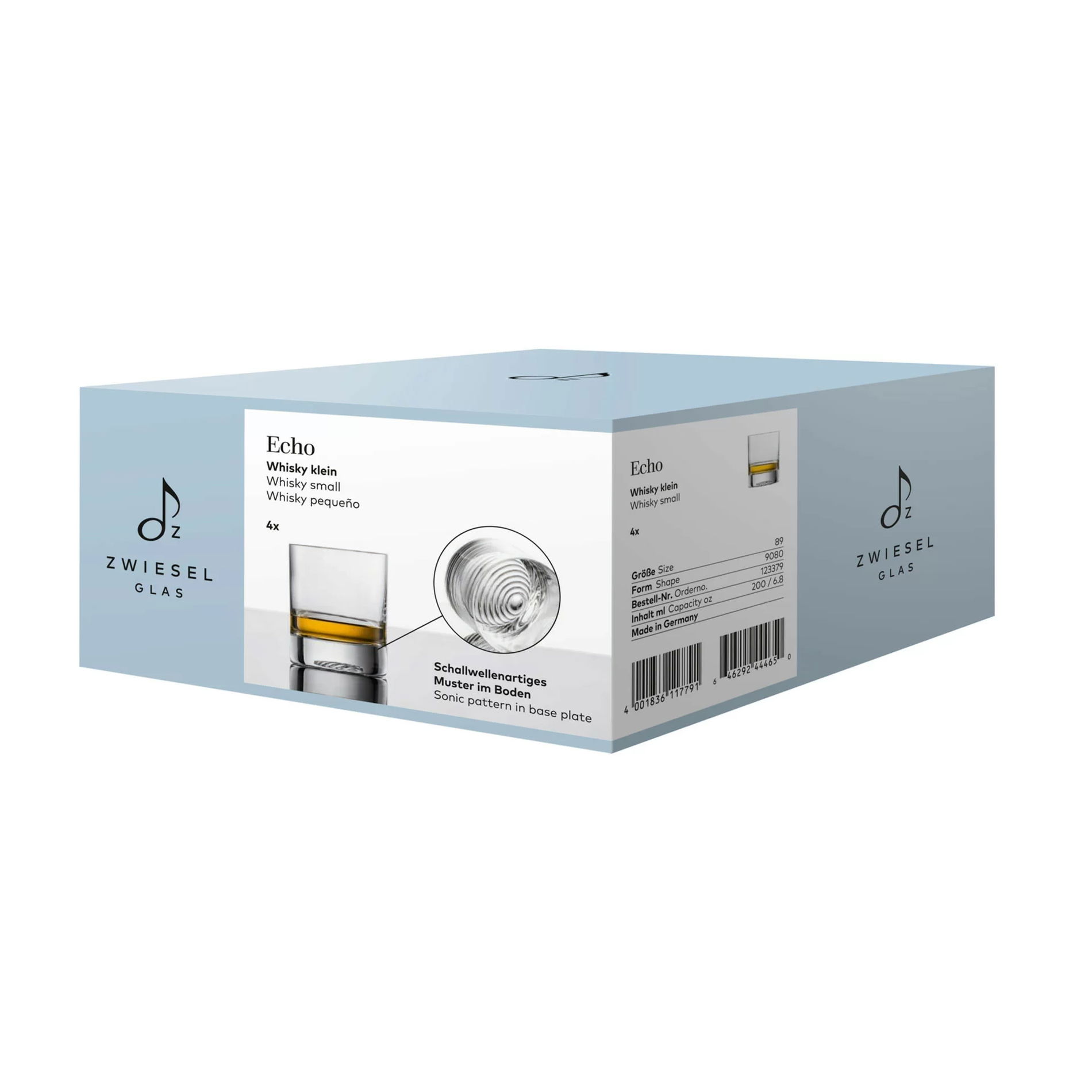 ZWIESEL GLAS Echo 200 ml 4 ks. - křišťálové sklenice na whisky