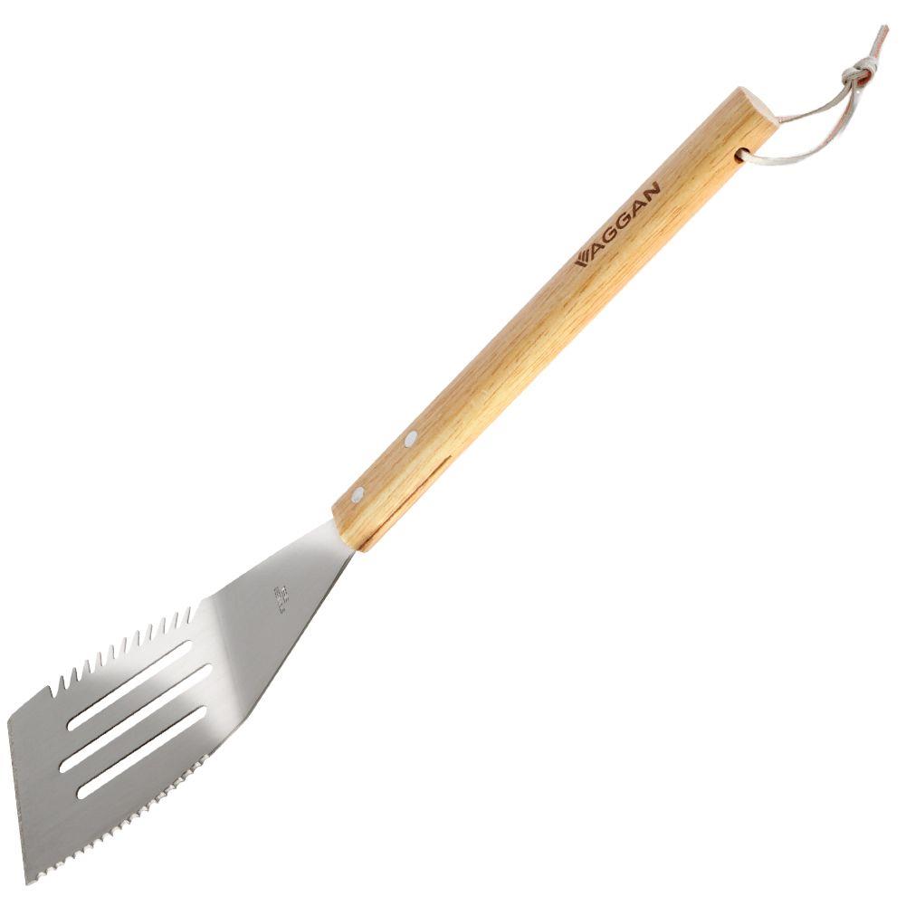 Oceľová kuchynská lopatka s otvormi GRILL 40,5 cm