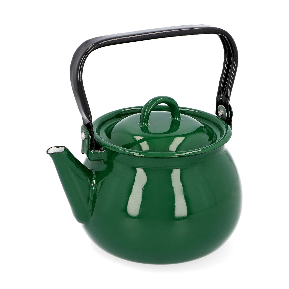 Smaltovaná konvice STEAM DARK GREEN 2 l