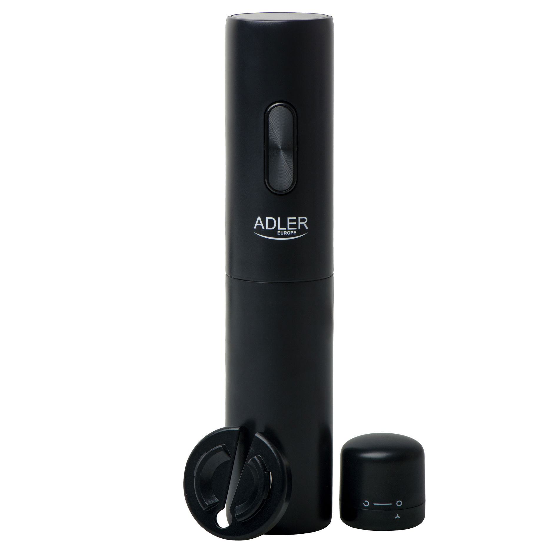 ADLER AD 4509 - elektrický vinný otvírák / korkový vývrtka s ořezávačem a korkem