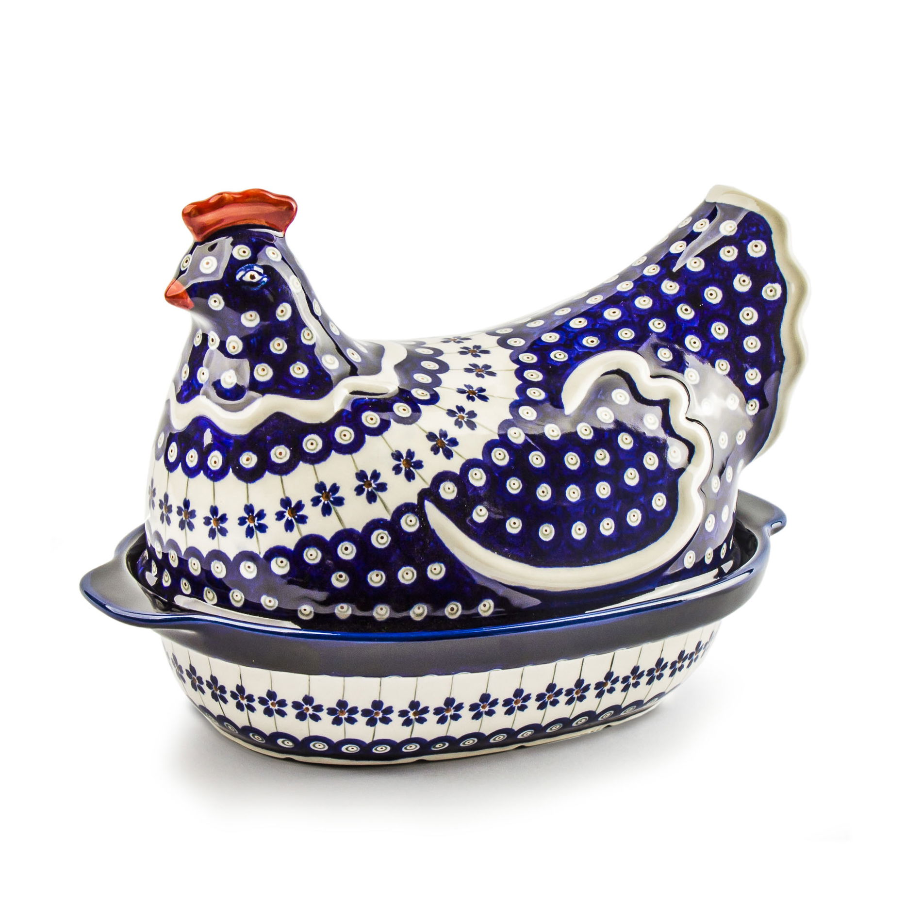 Talíř s víkem Bolesławiec 33 x 21 cm - obj. 166A