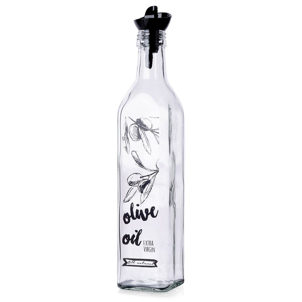 Skleněná láhev na olej s dávkovačem 0,5 l