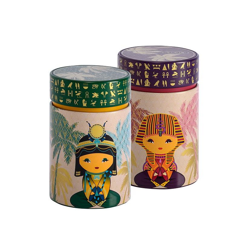 Nerezová plechovka na čaj EIGENART TEAEVE LITTLE EGYPT PETROL LILAC MULTI-COLORED