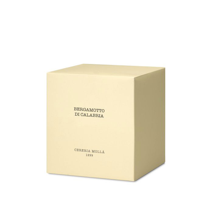 Sójová voňavá sviečka v pohári CERERIA MOLLA BOUTIQUE BERGAMOTTO DI CALABRIA 600 g