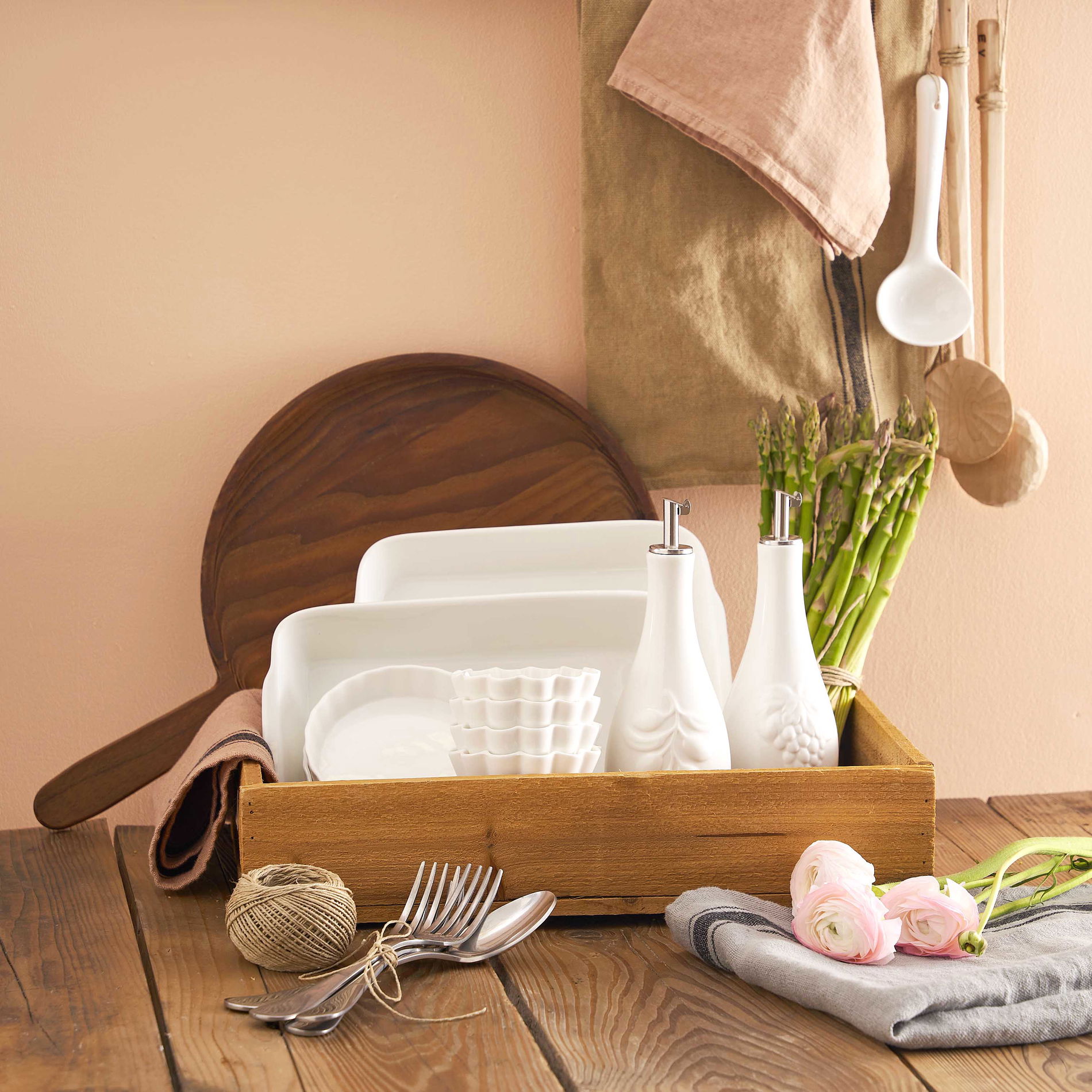 LA PORCELLANA BIANCA Menage 0,3 l - butelka na oliwę porcelanowa