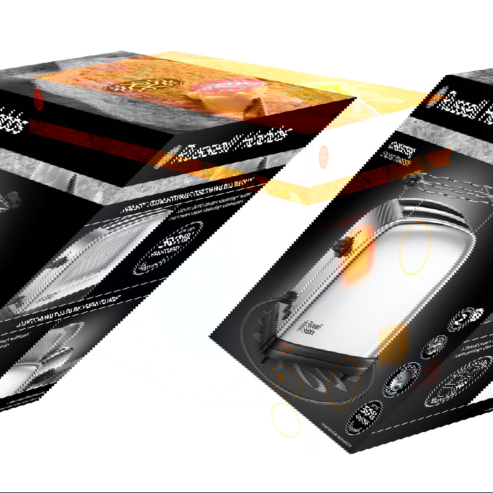 RUSSELL HOBBS Victory 1670 W – nerezový, elektrický toustovač/topinkovač