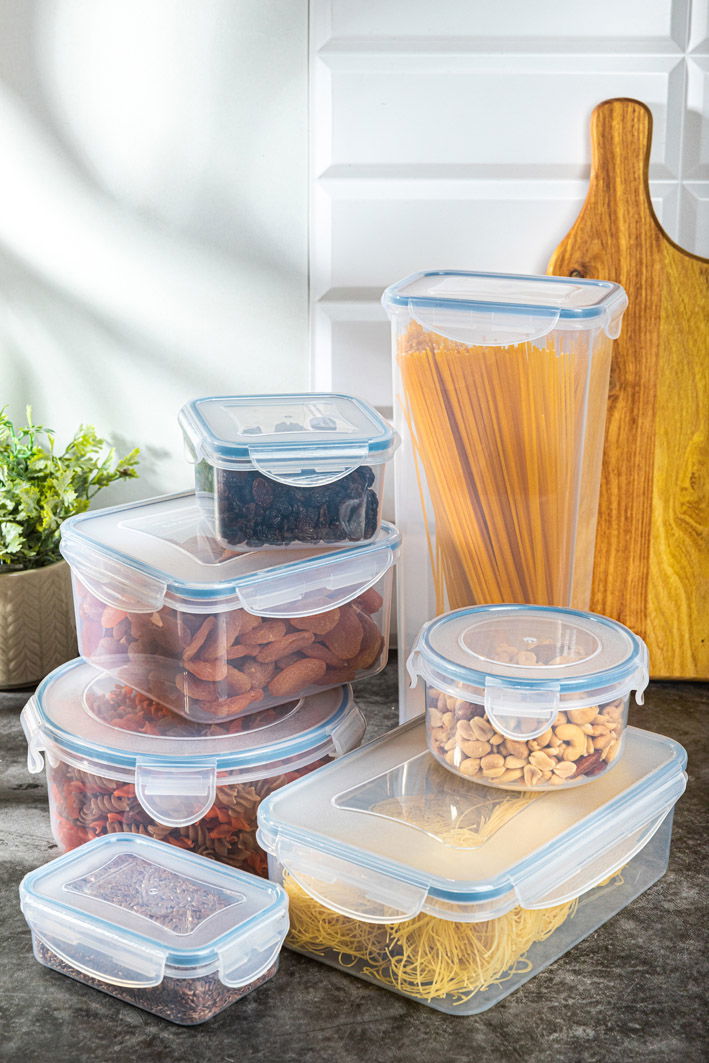 TESCOMA Freshbox 0,8 l - pojemnik na żywność hermetyczny plastikowy okrągły