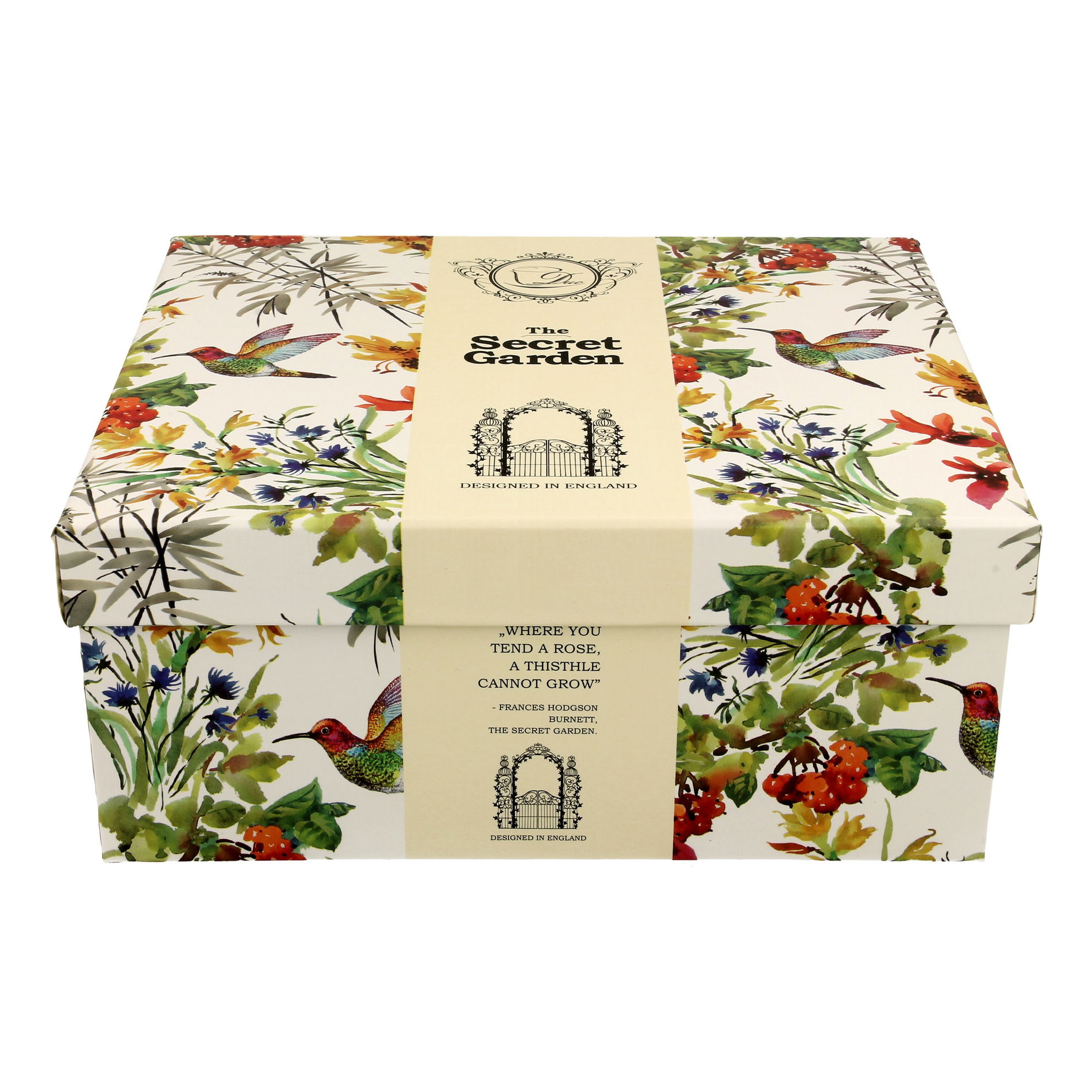 Filiżanki do kawy i herbaty porcelanowe ze spodkami DUO SECRET GARDEN LINNEA 280 ml 2 szt.